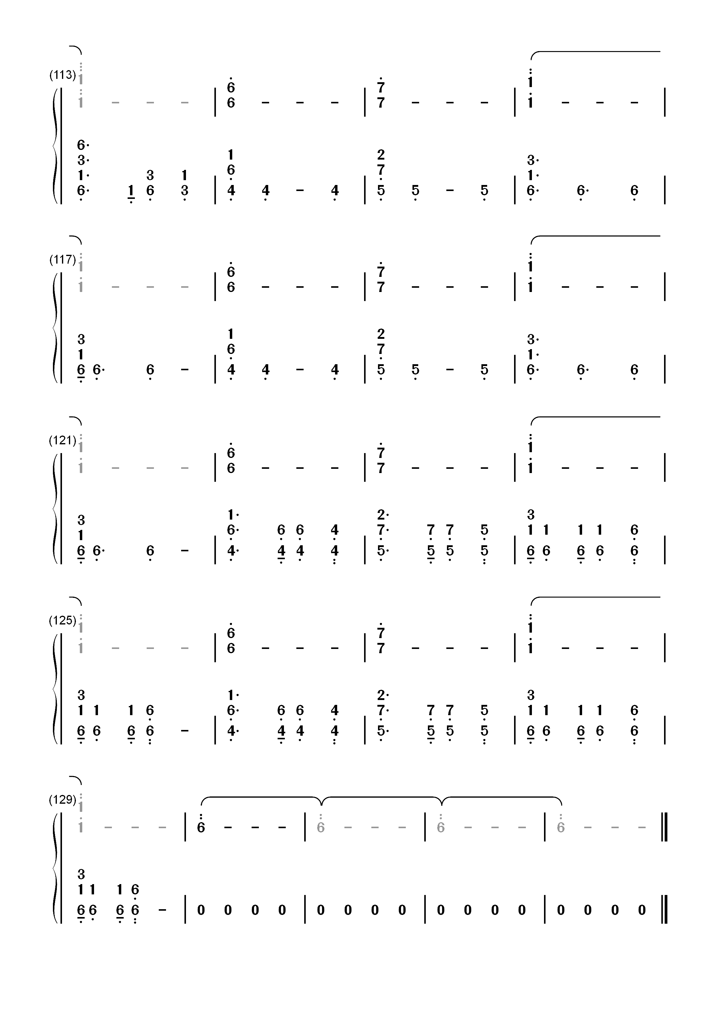 Aurora-K-391 ft RØRY双手简谱预览7