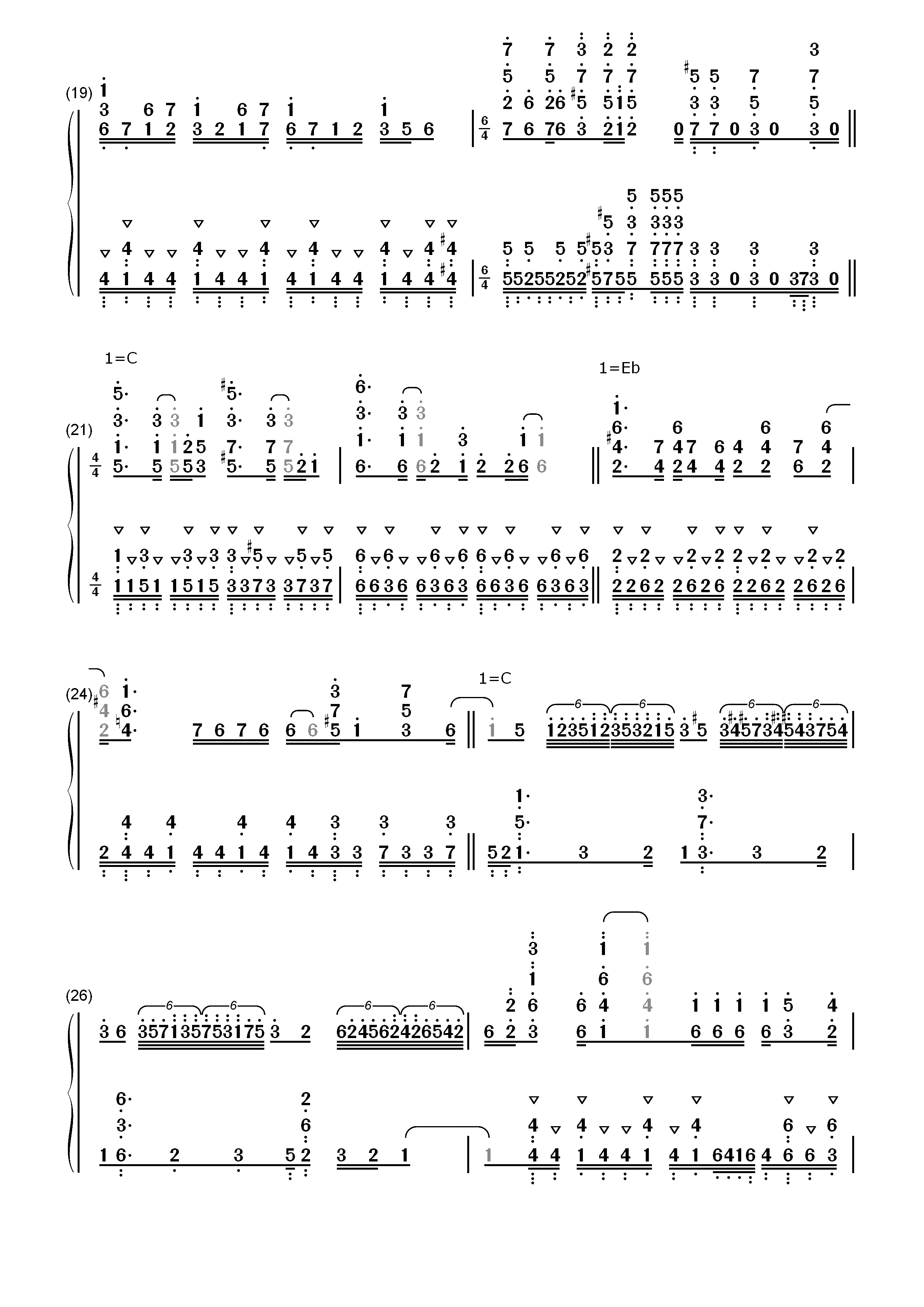 Torch of Liberty-炎炎消防队 贰之章OP2双手简谱预览3