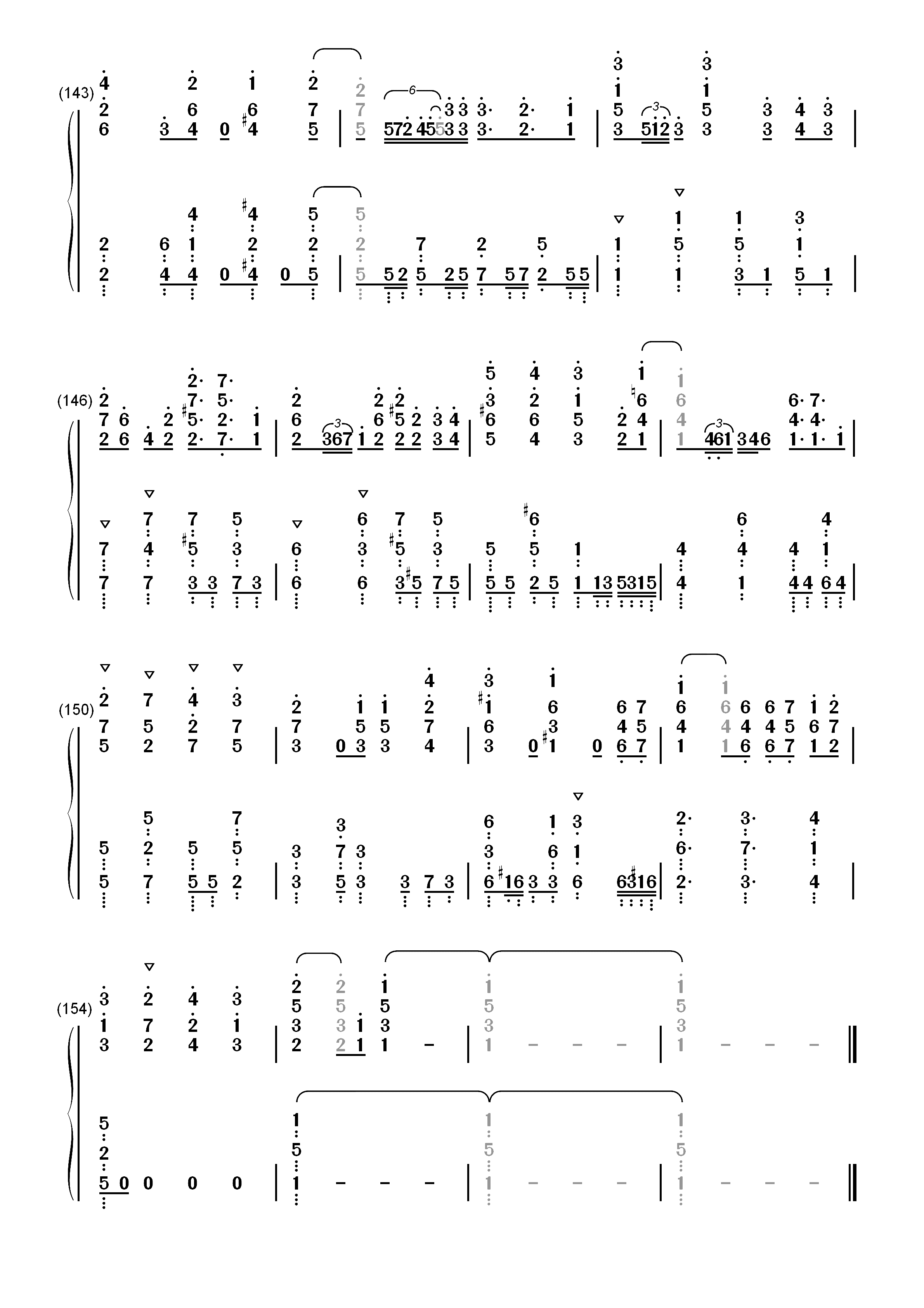 ウェルカム トゥ ブリリアントパーティ-碧蓝航线组合角色歌曲双手简谱预览10