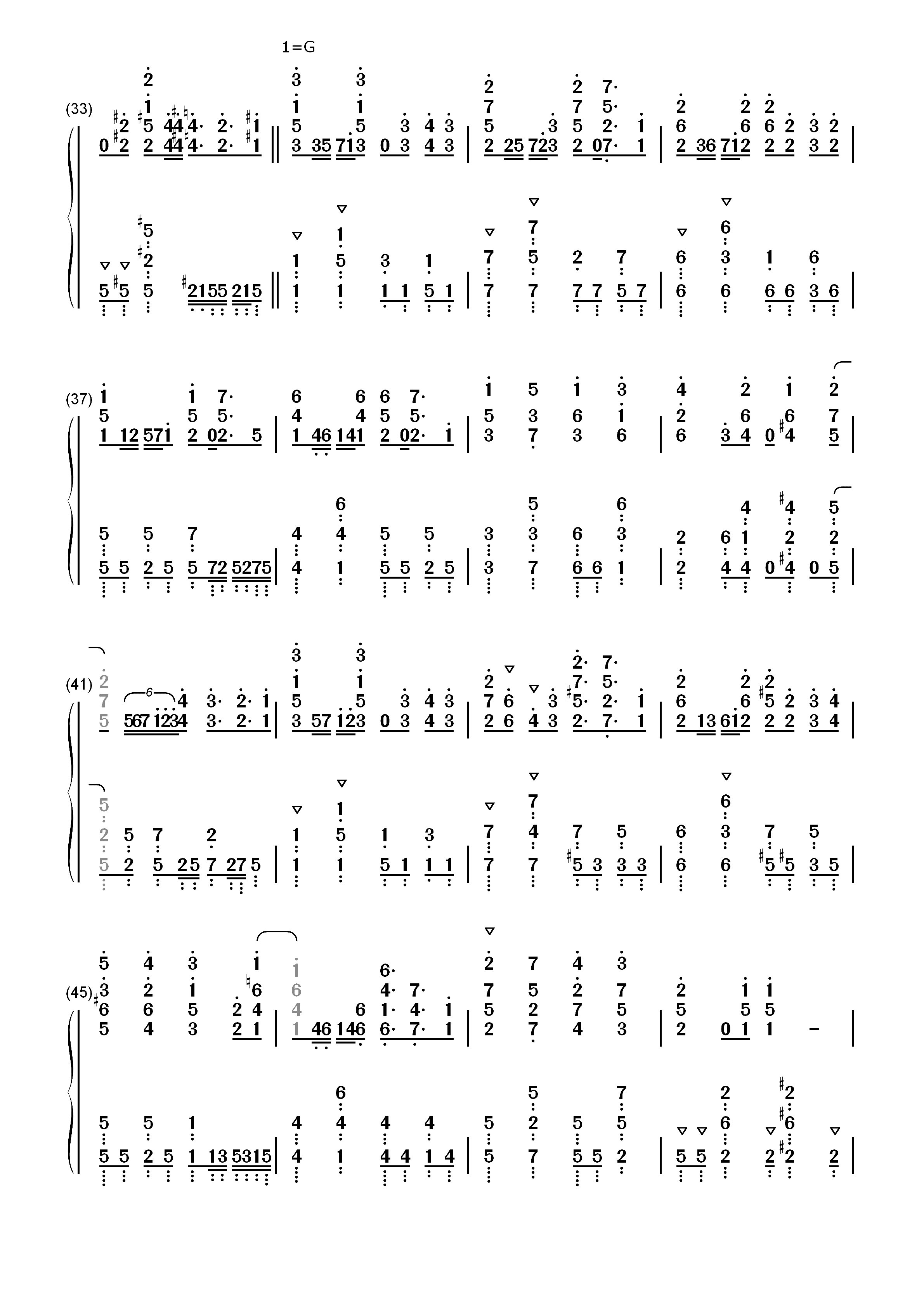 ウェルカム トゥ ブリリアントパーティ-碧蓝航线组合角色歌曲双手简谱预览3