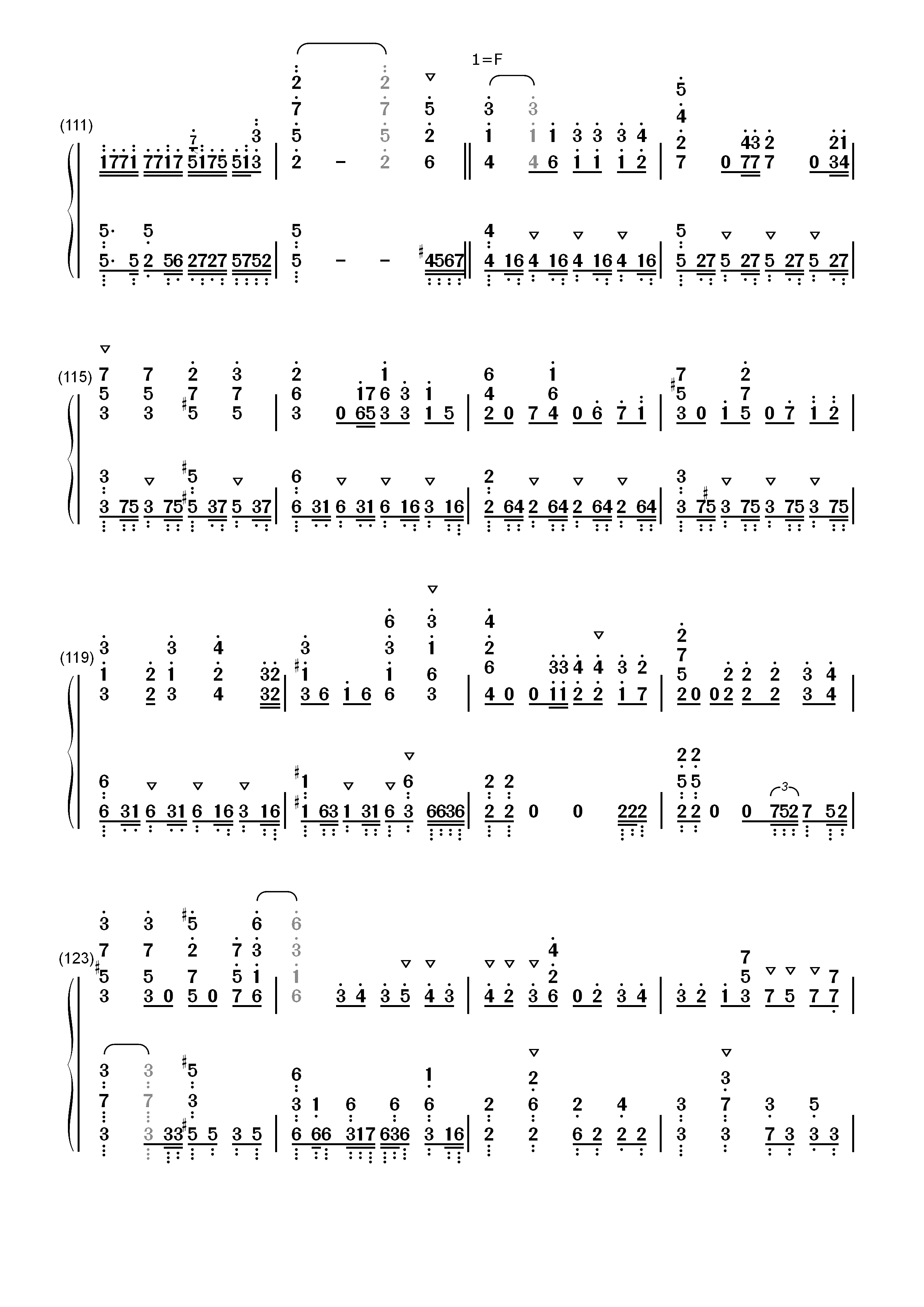 ウェルカム トゥ ブリリアントパーティ-碧蓝航线组合角色歌曲双手简谱预览8