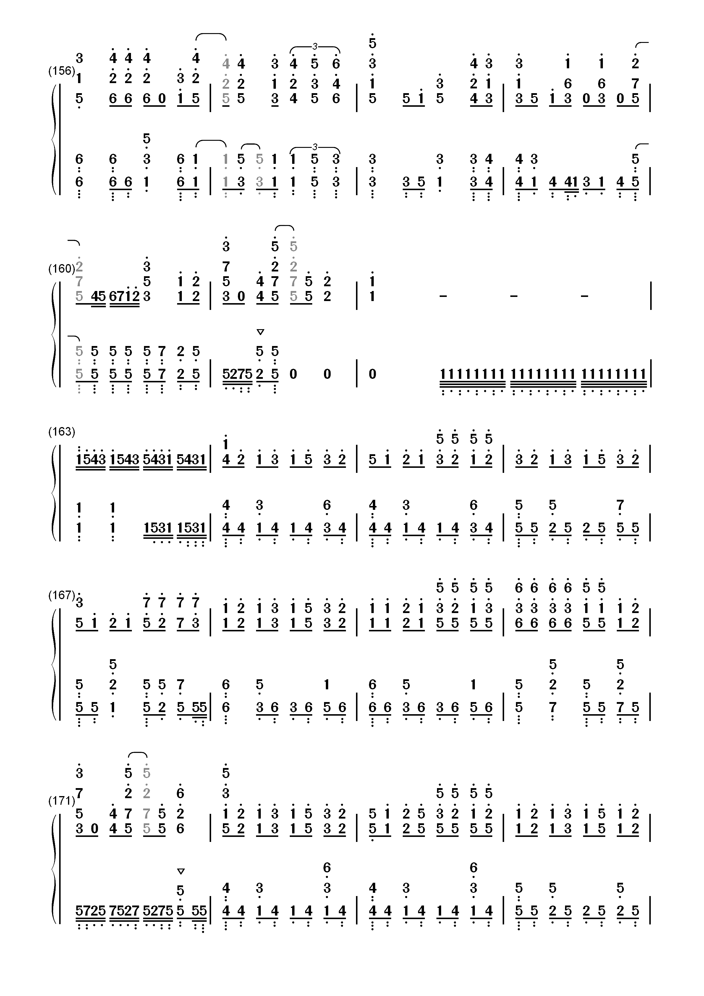 LEVEL-天才王子的赤字国家重生术OP双手简谱预览10