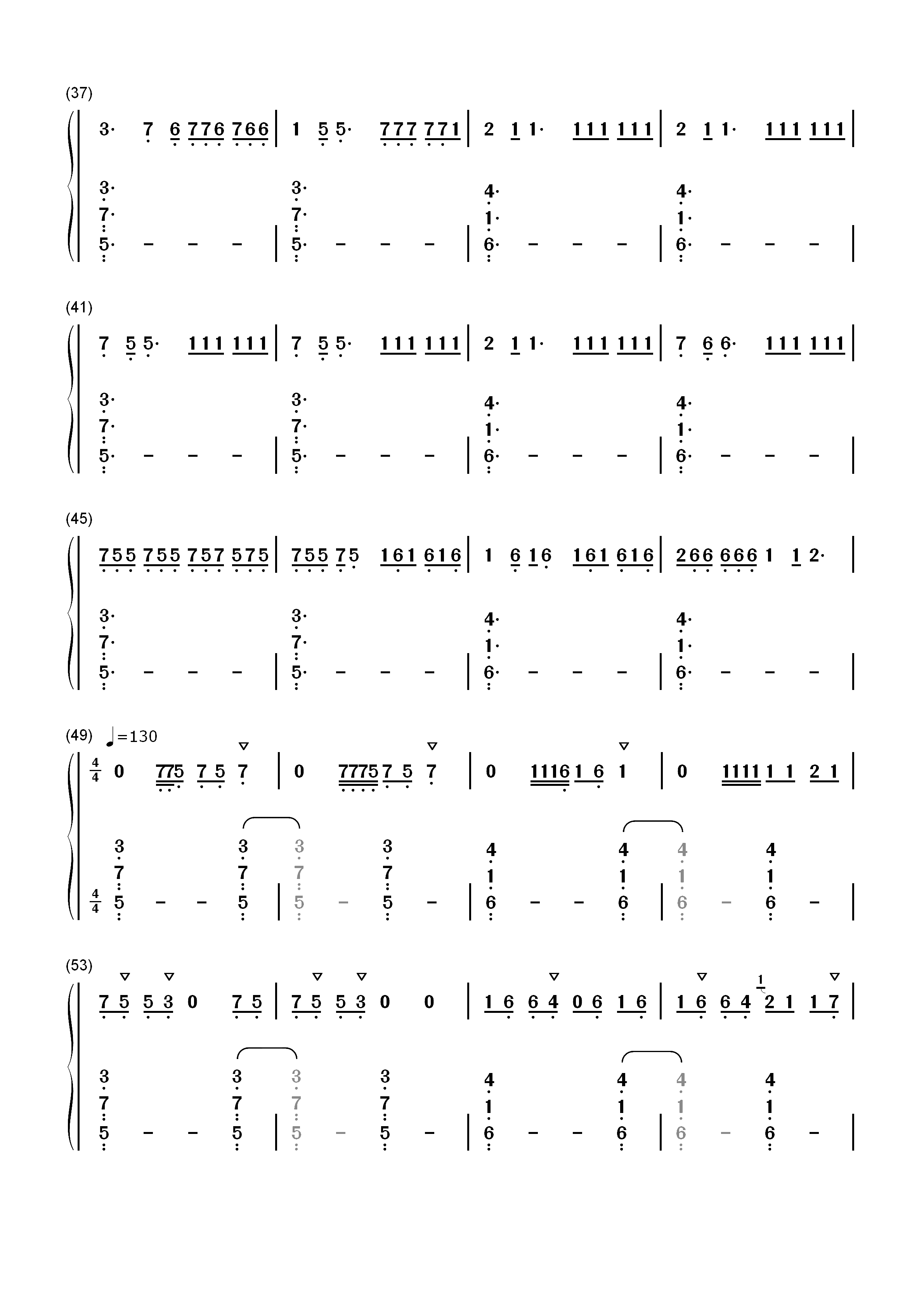 Need to Know-Doja Cat双手简谱预览3