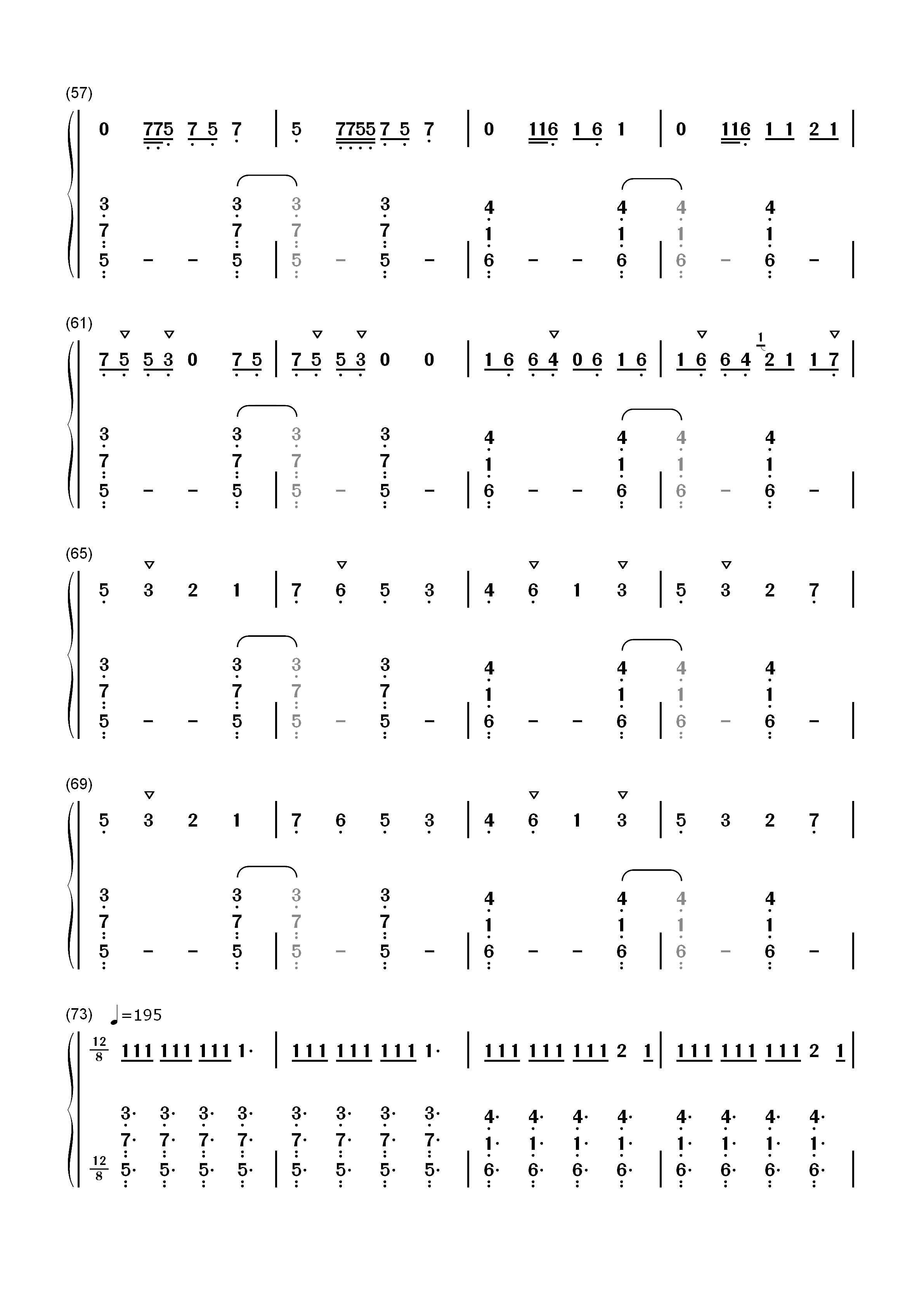 Need to Know-Doja Cat双手简谱预览4