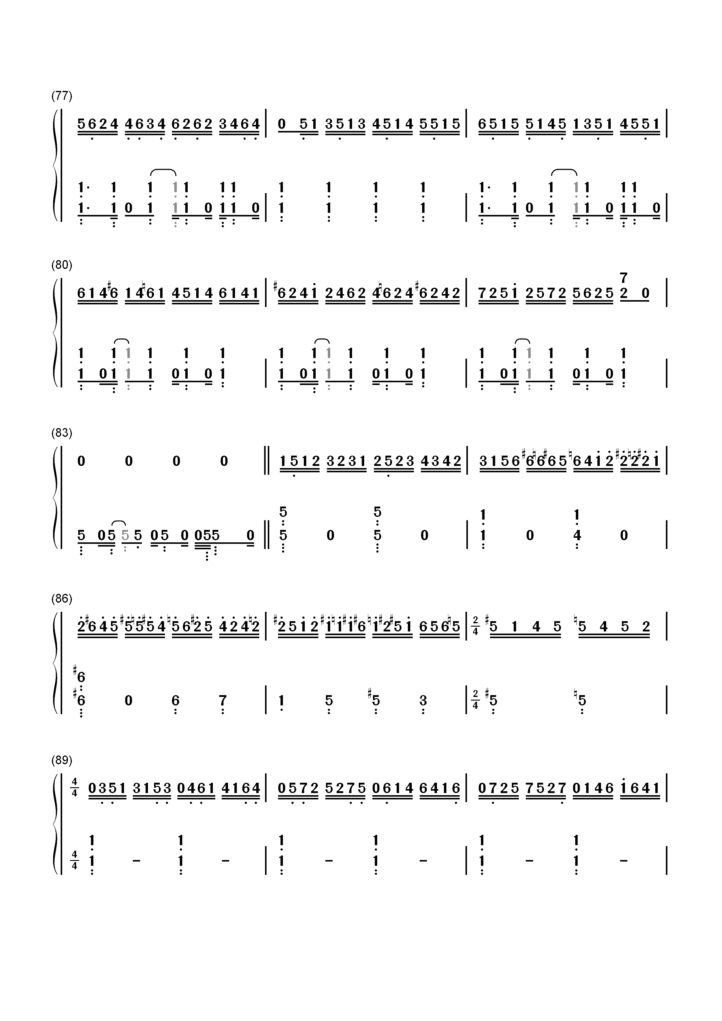 回到金字塔-Back To Pyramids双手简谱预览5