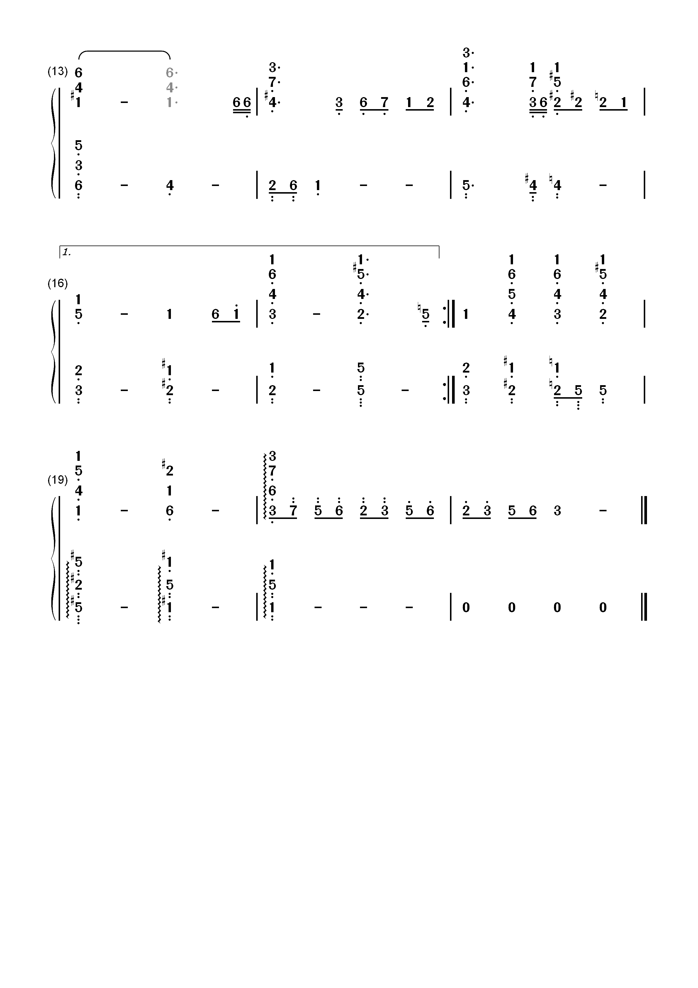 新布鲁斯-钢琴考级7级曲目双手简谱预览2