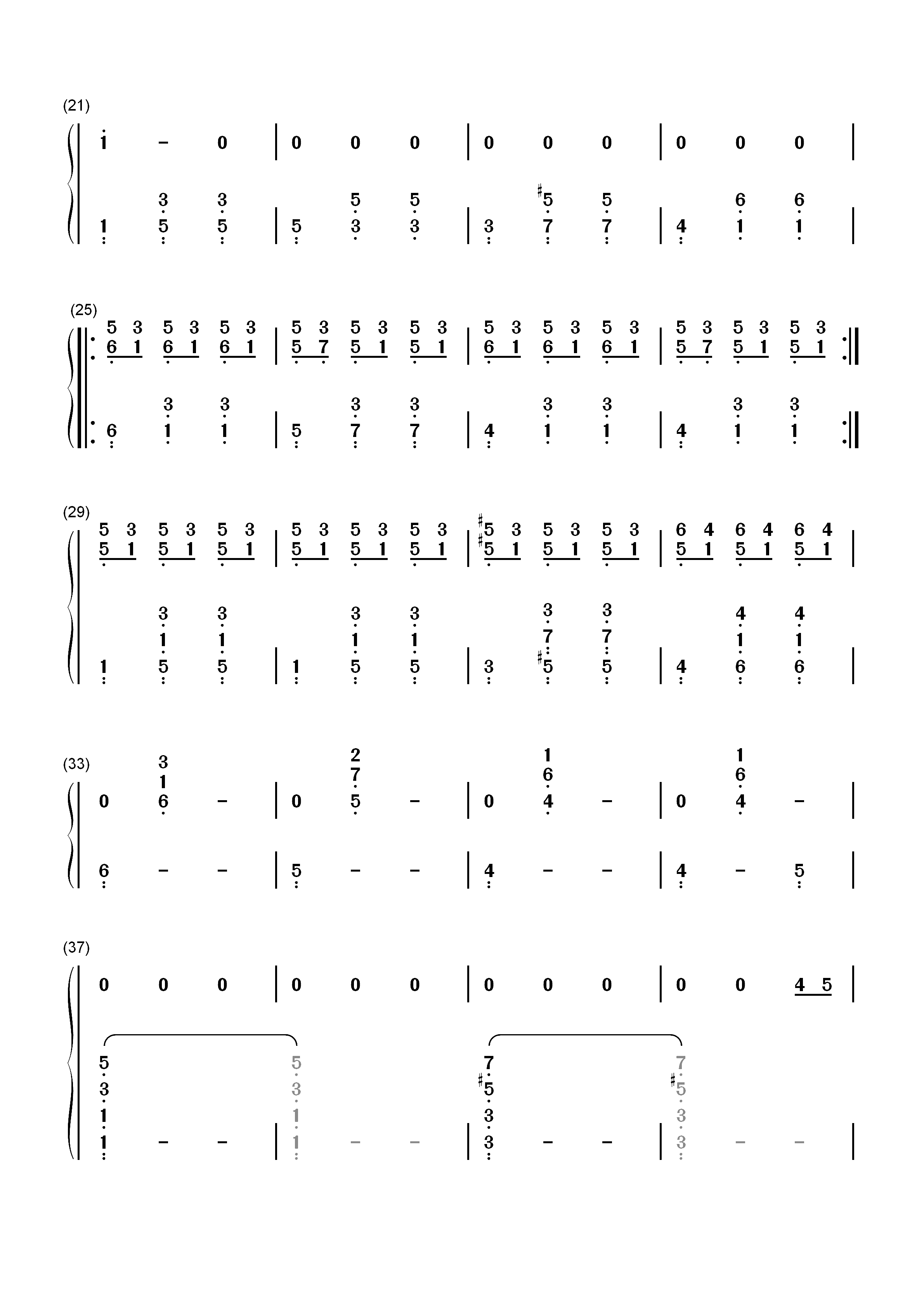 Je Te Laisserai Des Mots-Patrick Watson双手简谱预览2