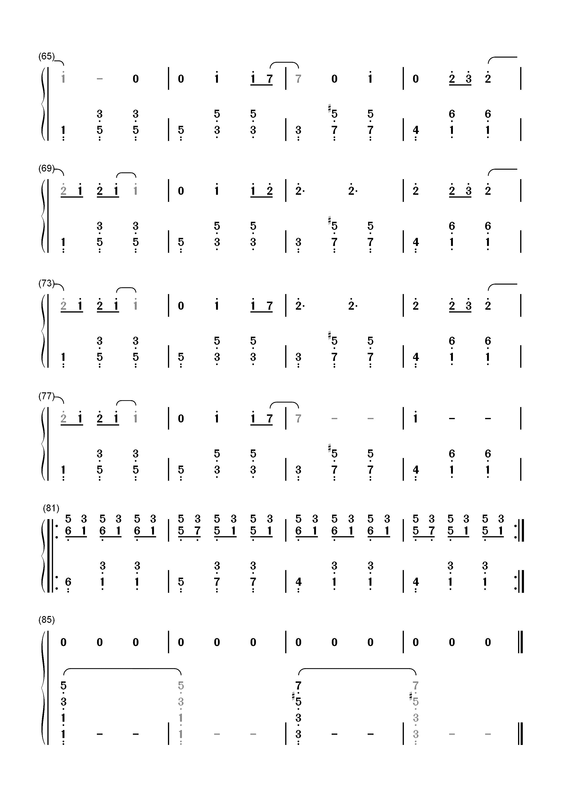 Je Te Laisserai Des Mots-Patrick Watson双手简谱预览4