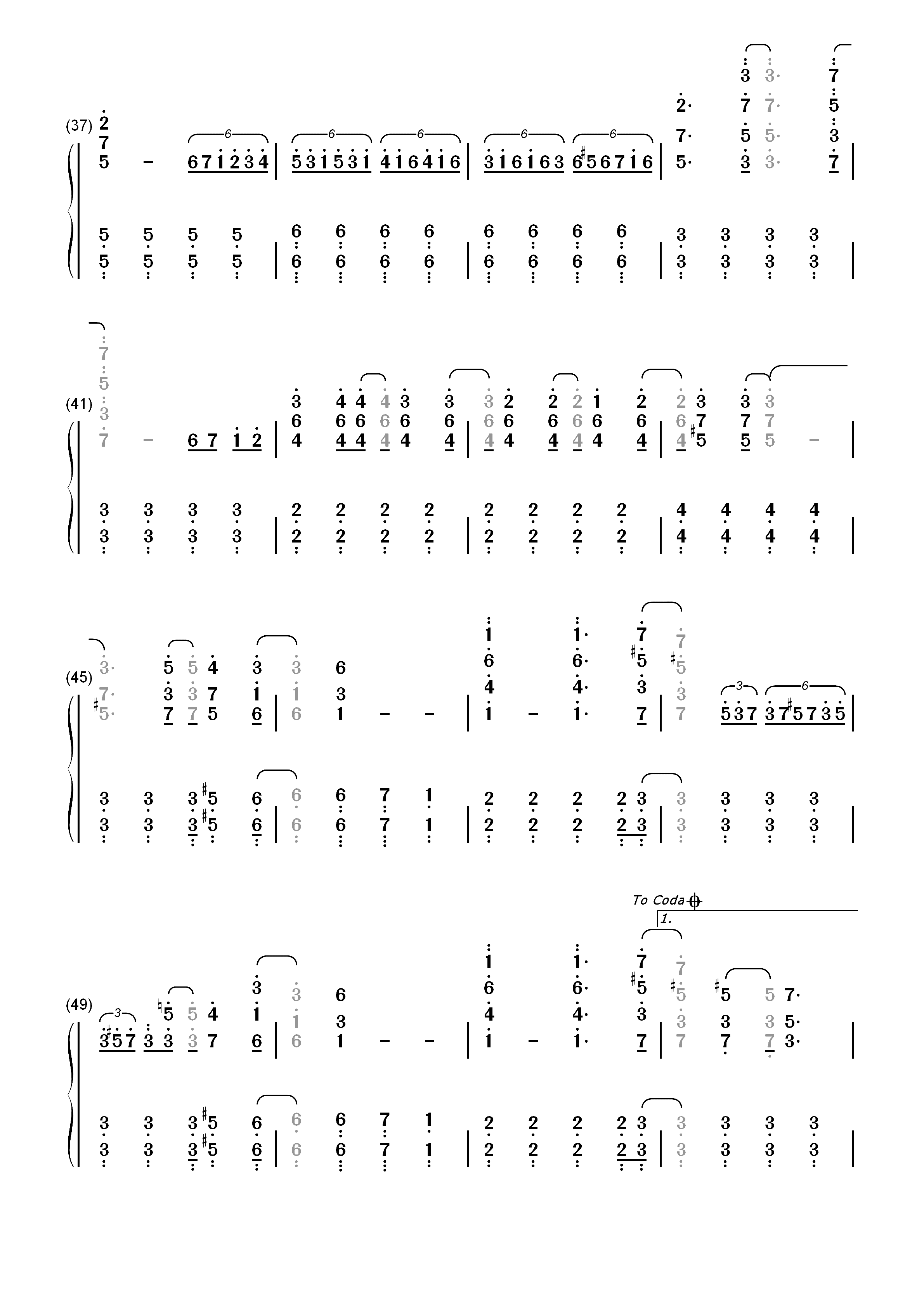 Im Still Standing-Elton John双手简谱预览3