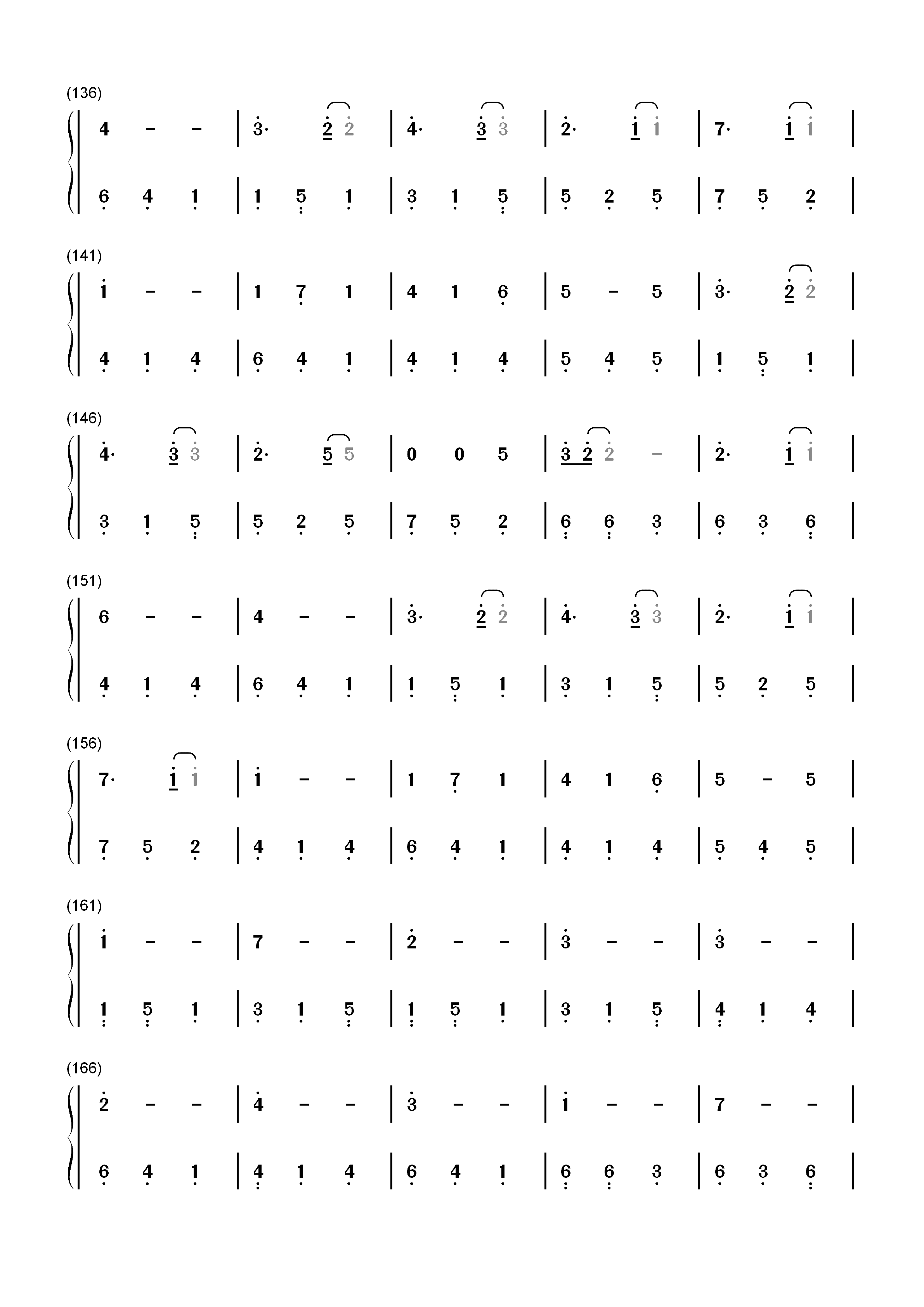 Pointless-Lewis Capaldi双手简谱预览5