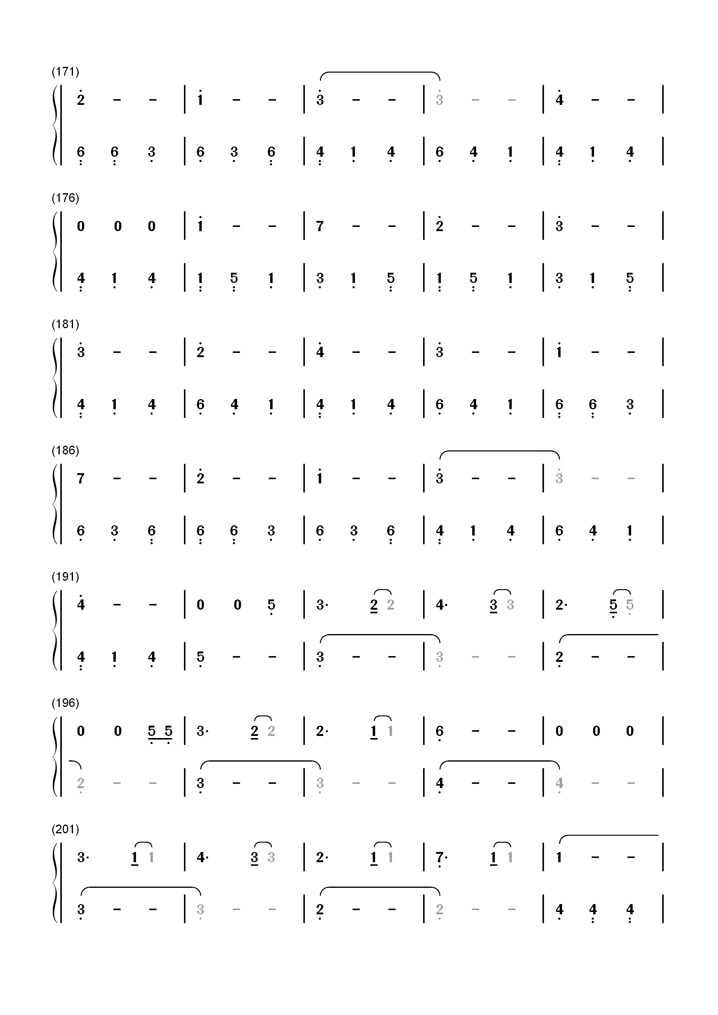 Pointless-Lewis Capaldi双手简谱预览6