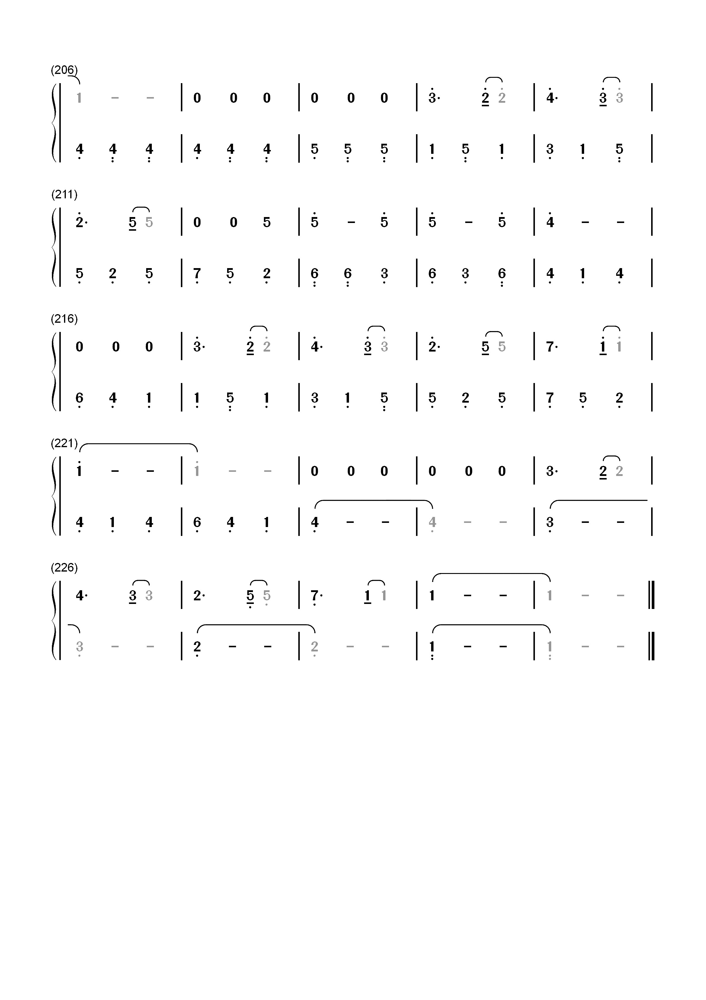 Pointless-Lewis Capaldi双手简谱预览7