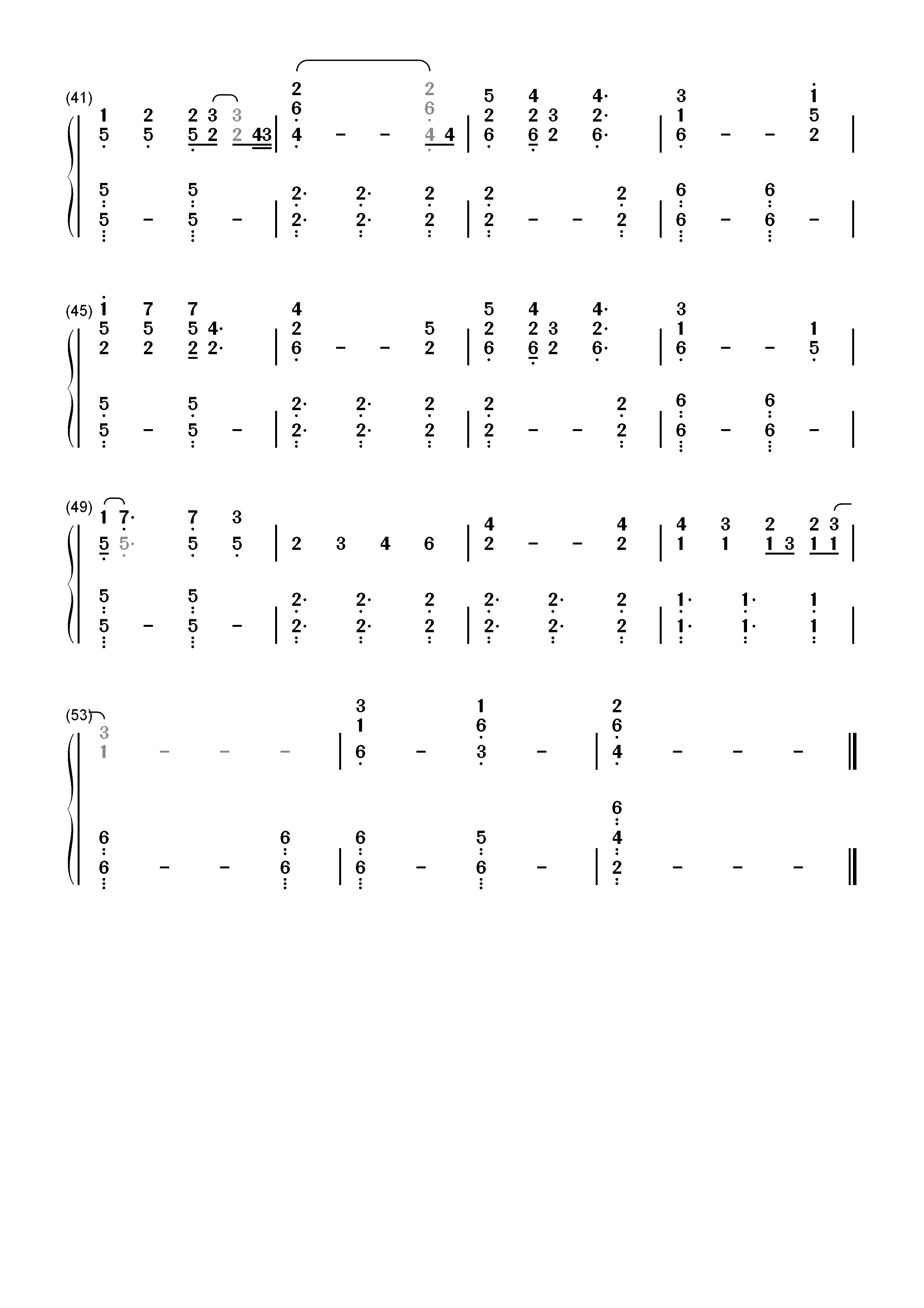 The Unforgiven-Metallica双手简谱预览3