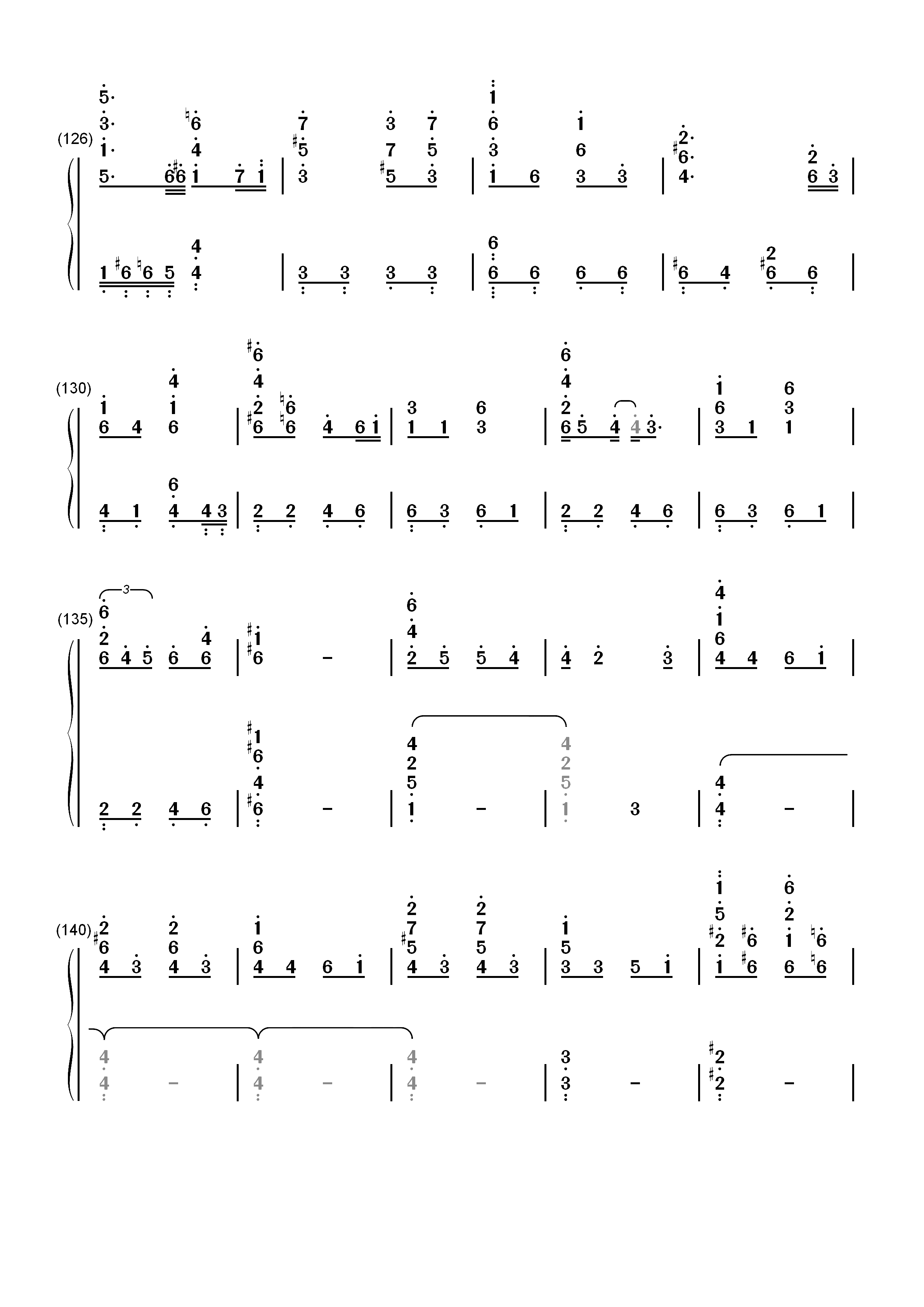 波西米亚狂想曲-Bohemian Rhapsody-电影原版独奏双手简谱预览8