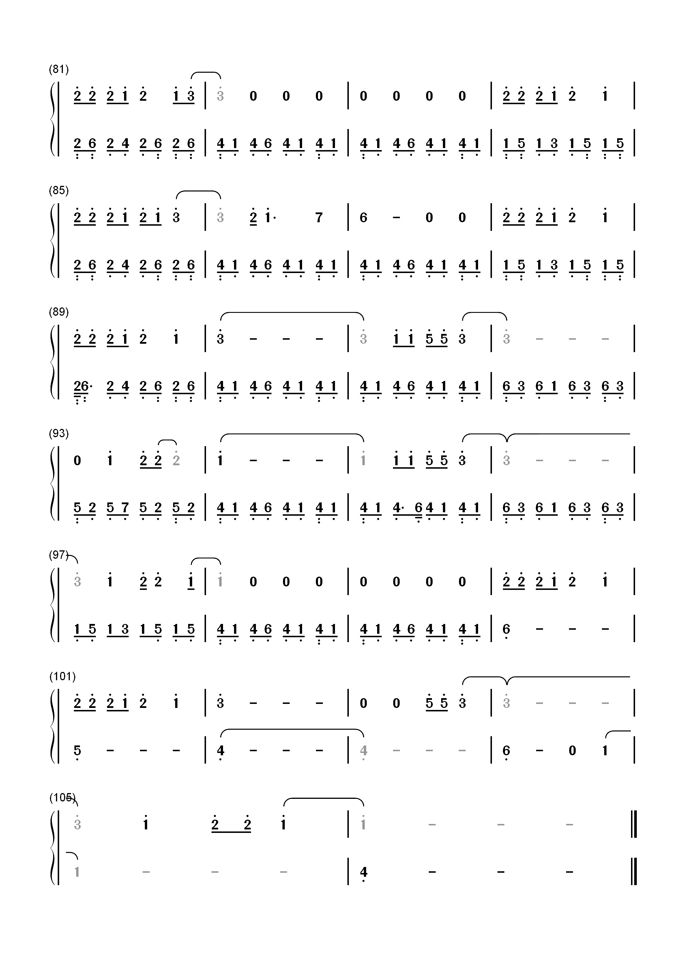 Chemical-Post Malone双手简谱预览4