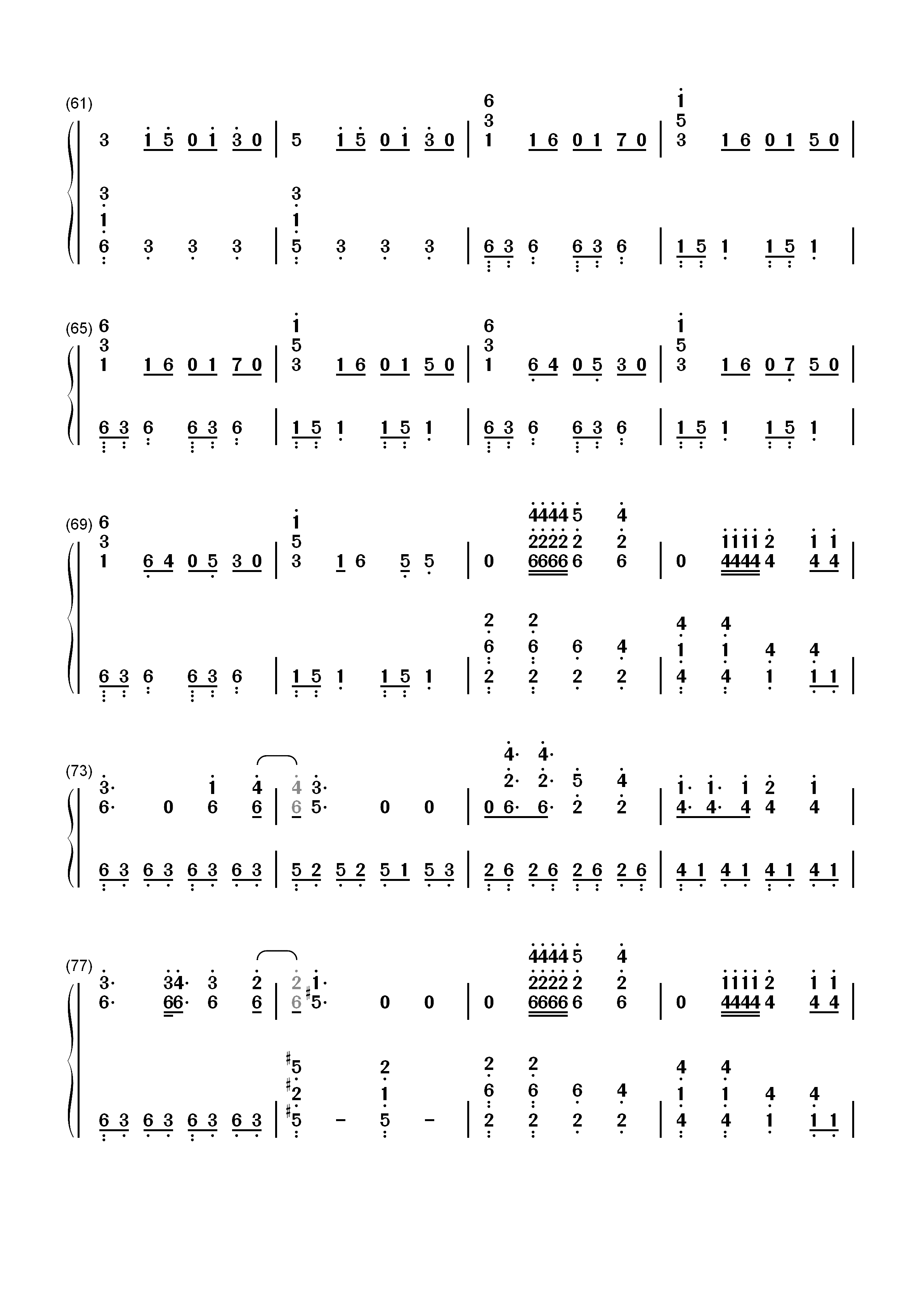 Enjoy the Silence-Depeche Mode双手简谱预览4