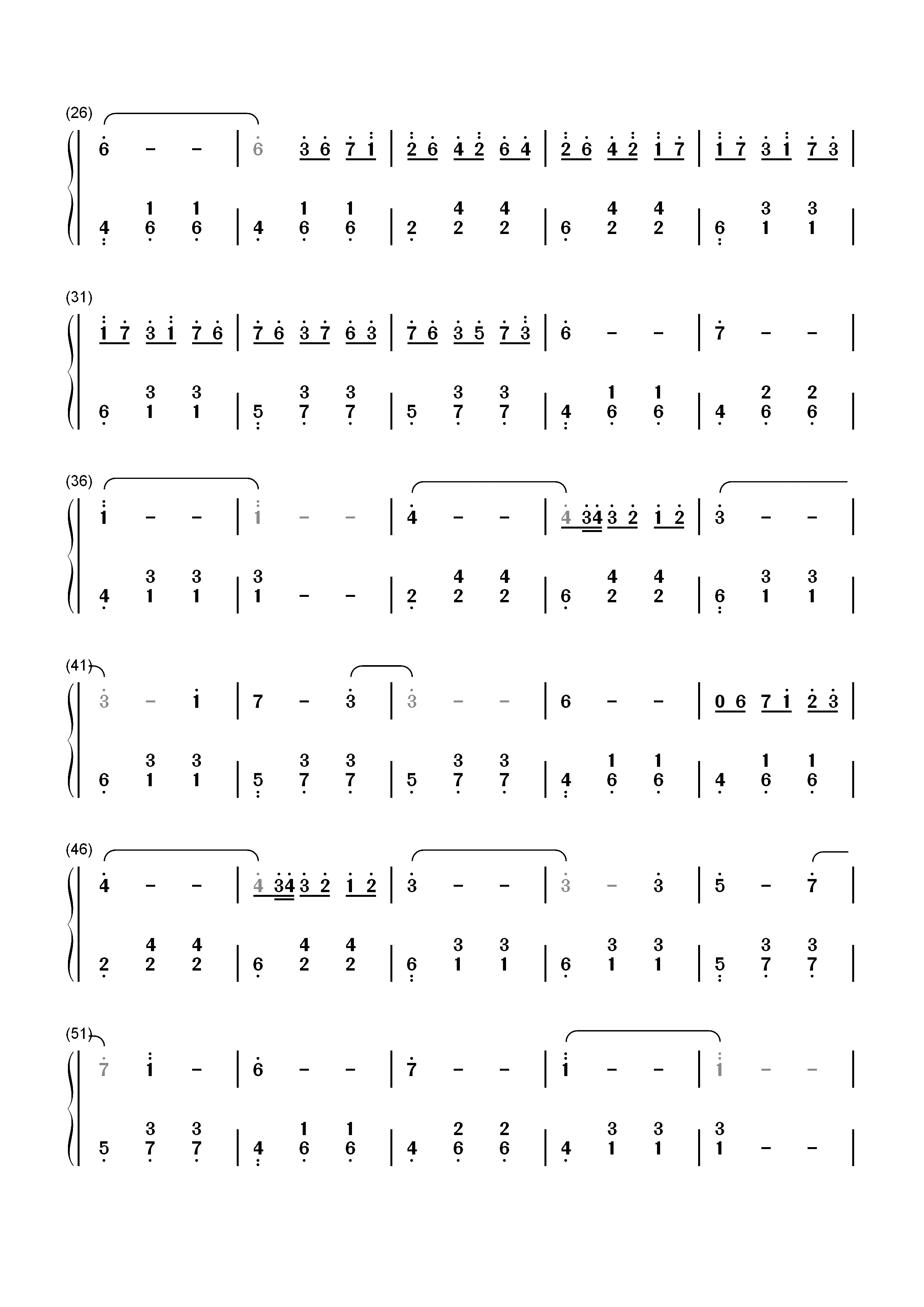 Idea 10-Gibran Alcocer双手简谱预览2