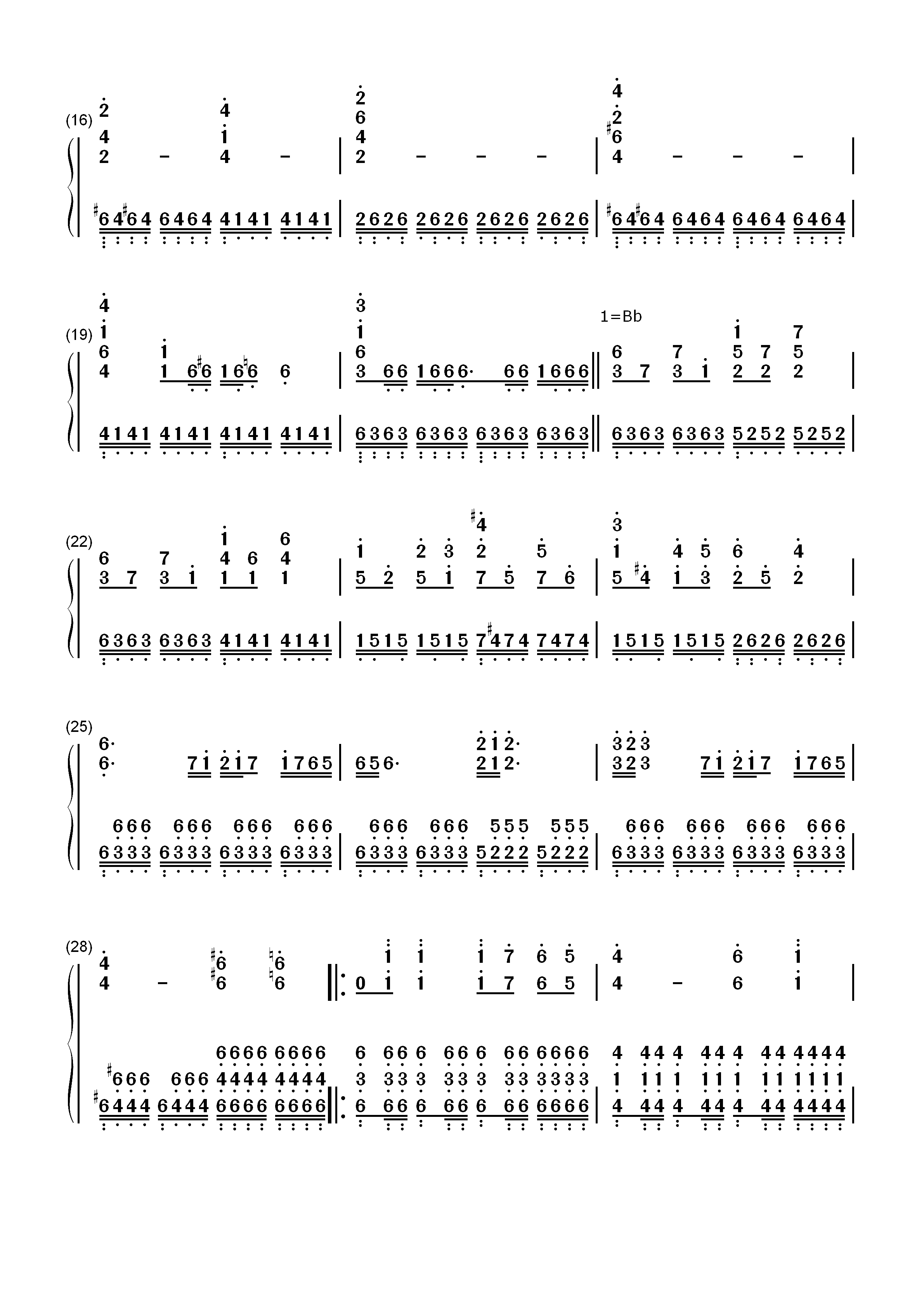 Sariel-Two Steps from Hell-史诗战斗BGM双手简谱预览2