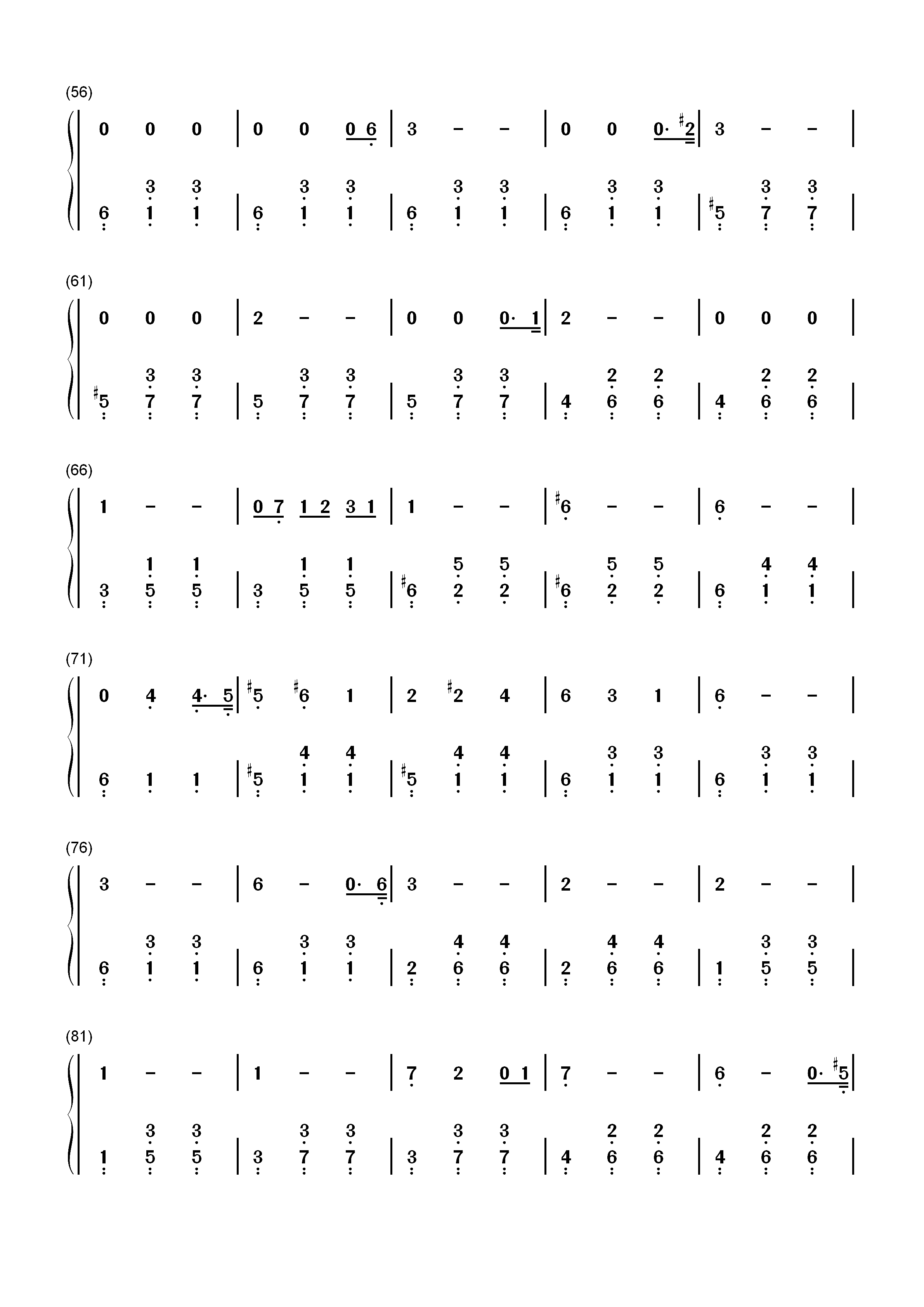 Etude-Joep Beving双手简谱预览3