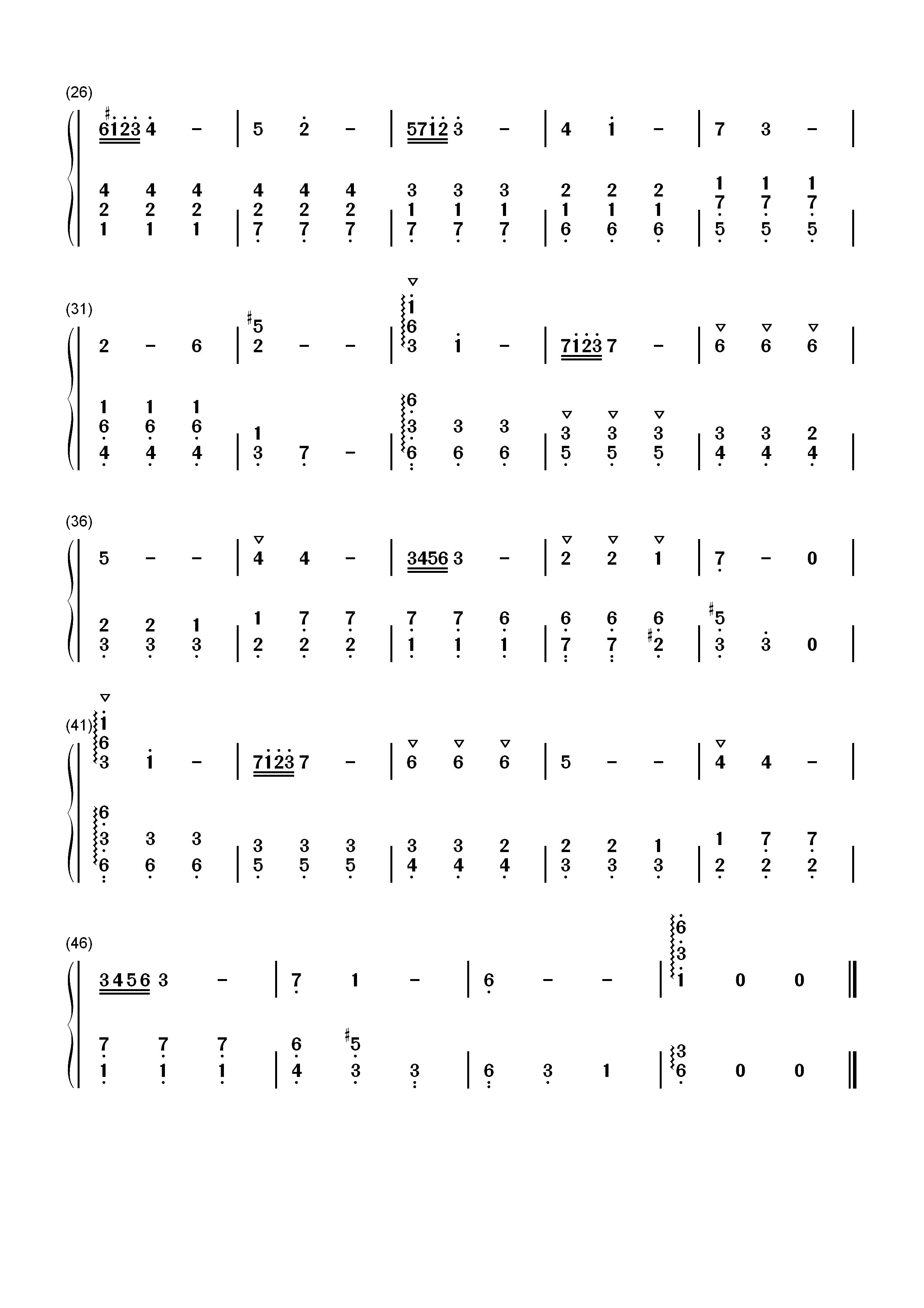 Sarabande-William Gillock双手简谱预览2