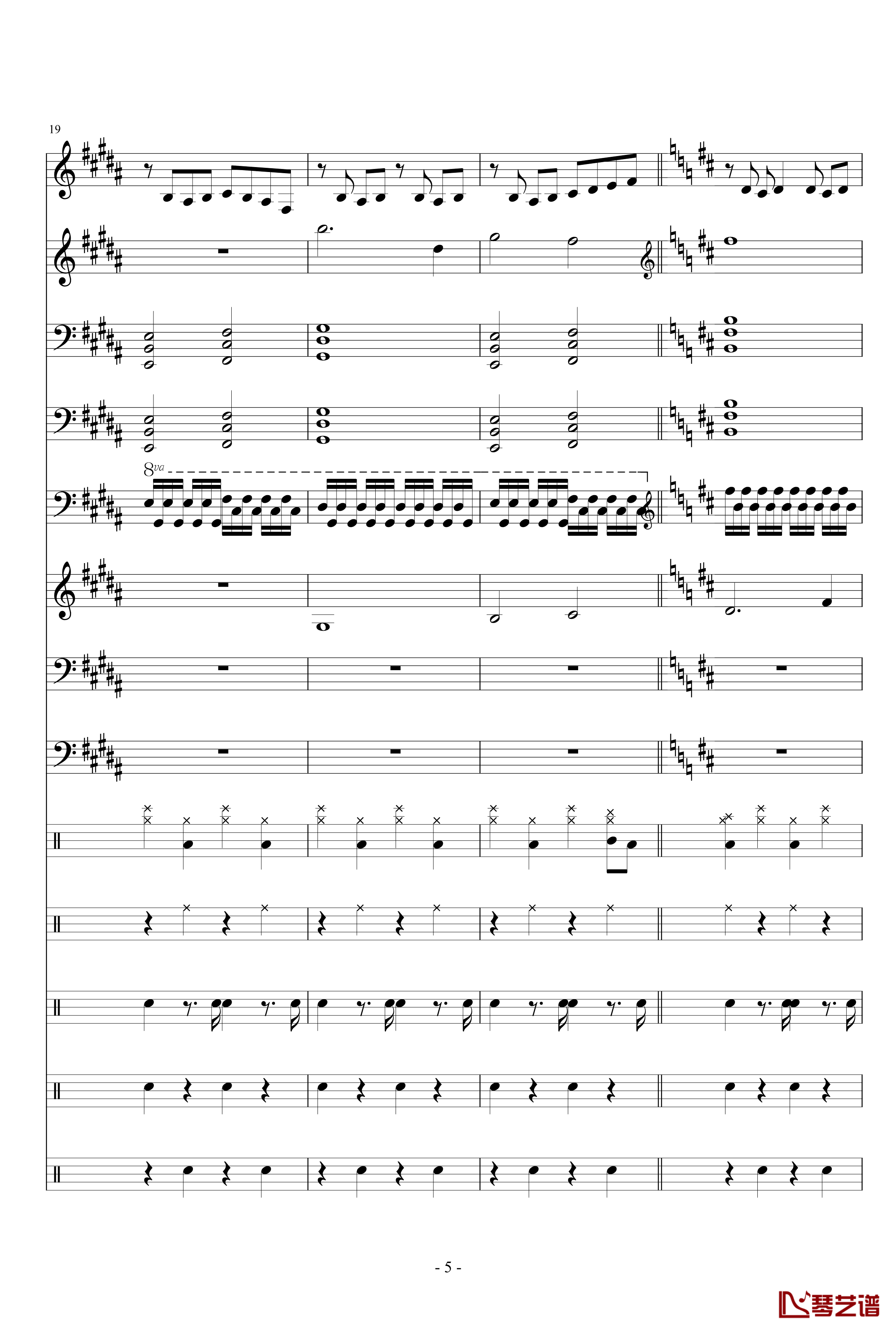 Instrument latitude钢琴谱-Dollman5