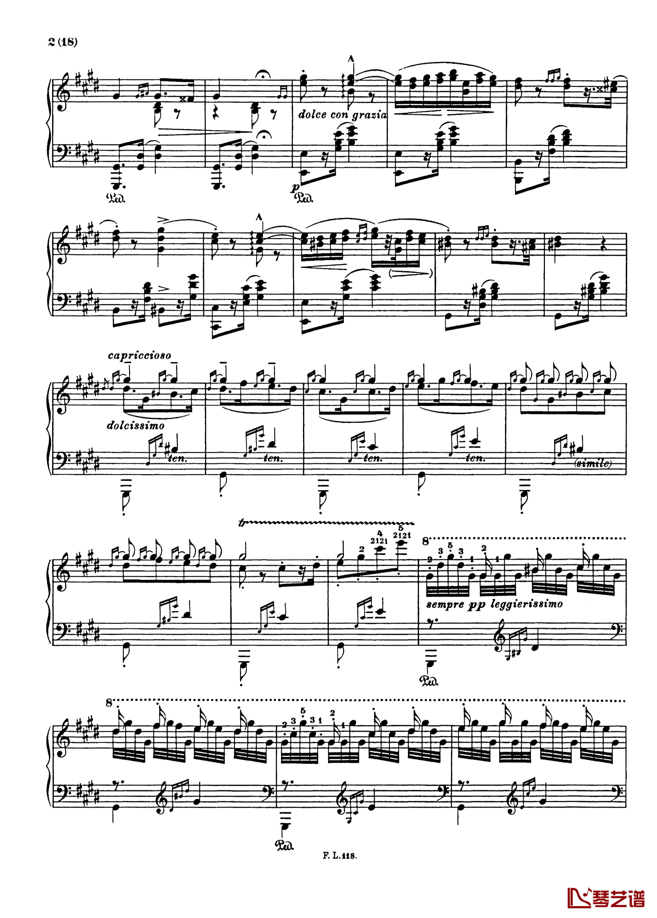 匈牙利狂想曲第二号钢琴谱 Hungarian Rhapsody, S. 244 - No. 2 in C-Sharp Minor-李斯特2