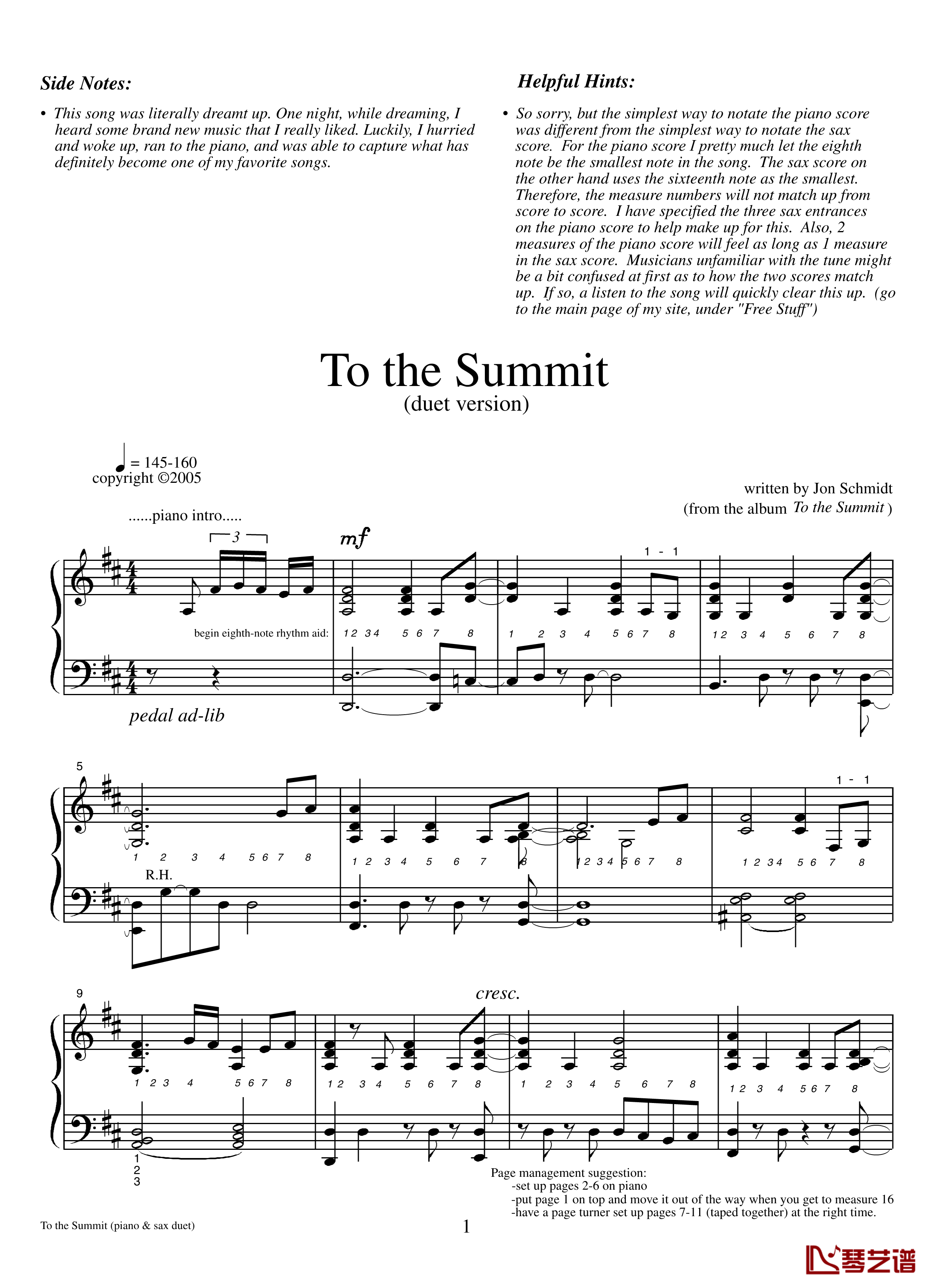 To the Summit钢琴谱-Jon Schmidt1