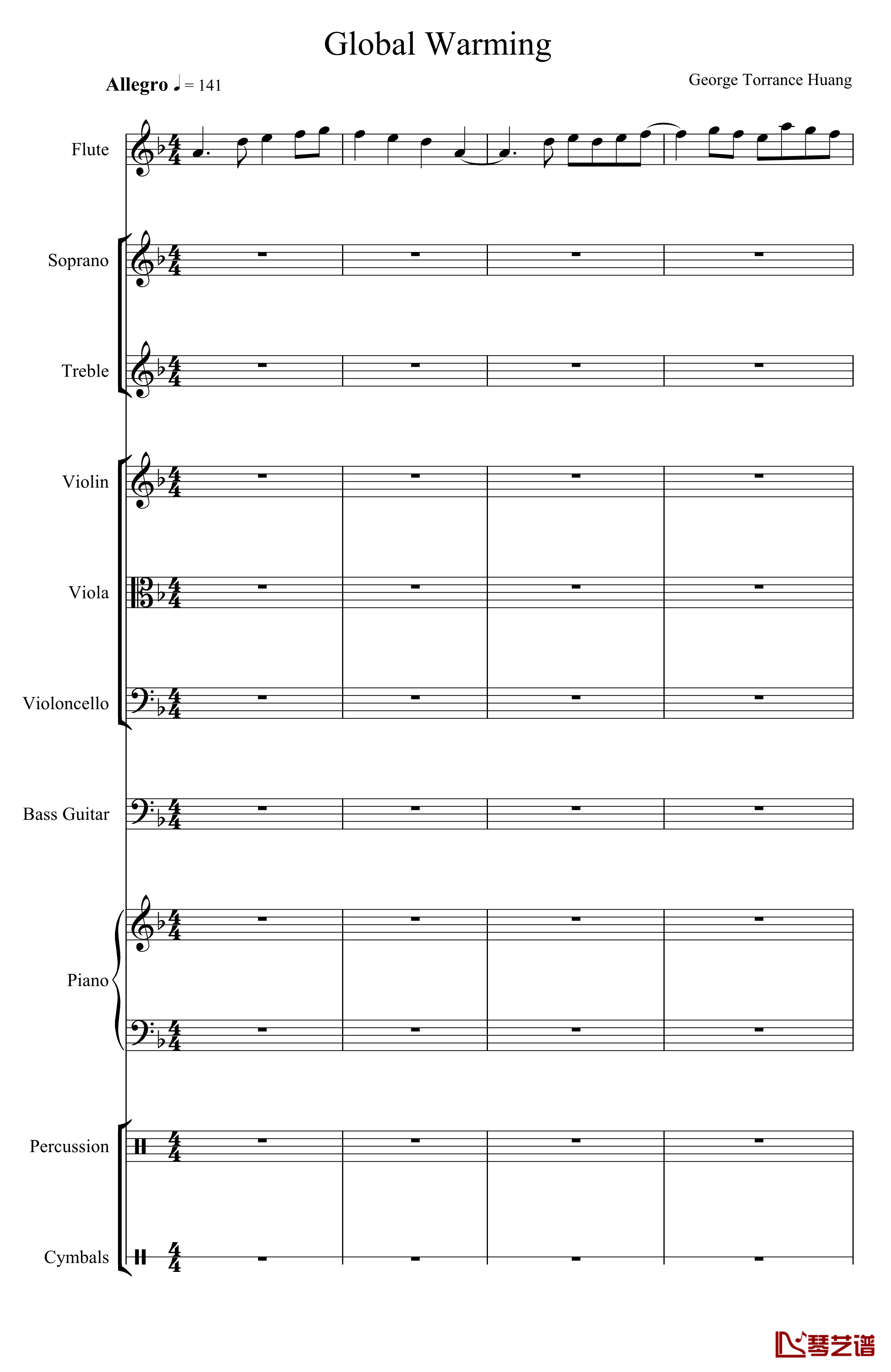 Global Warming钢琴谱-torrance921