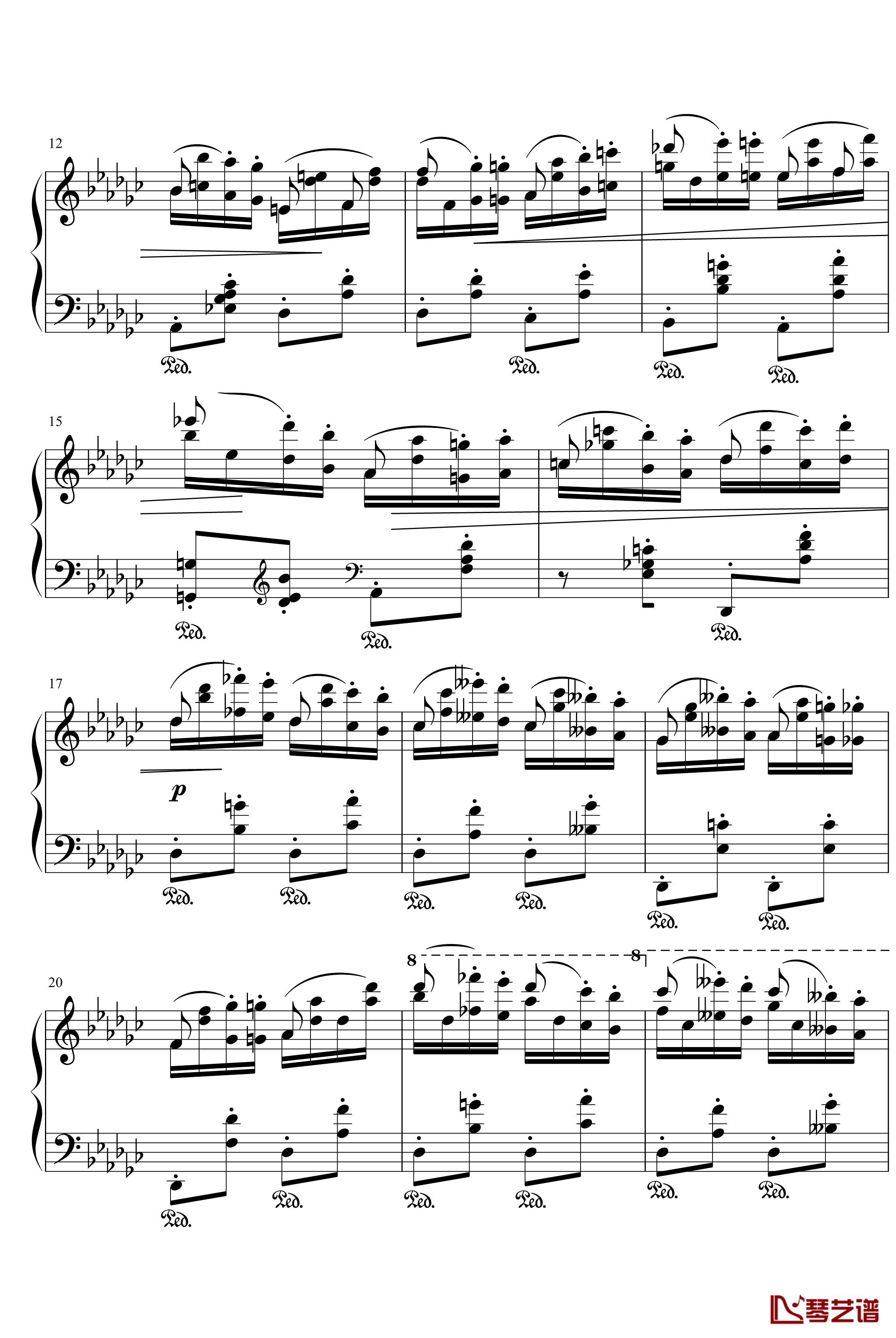 肖邦练习曲钢琴谱-肖邦-chopin2