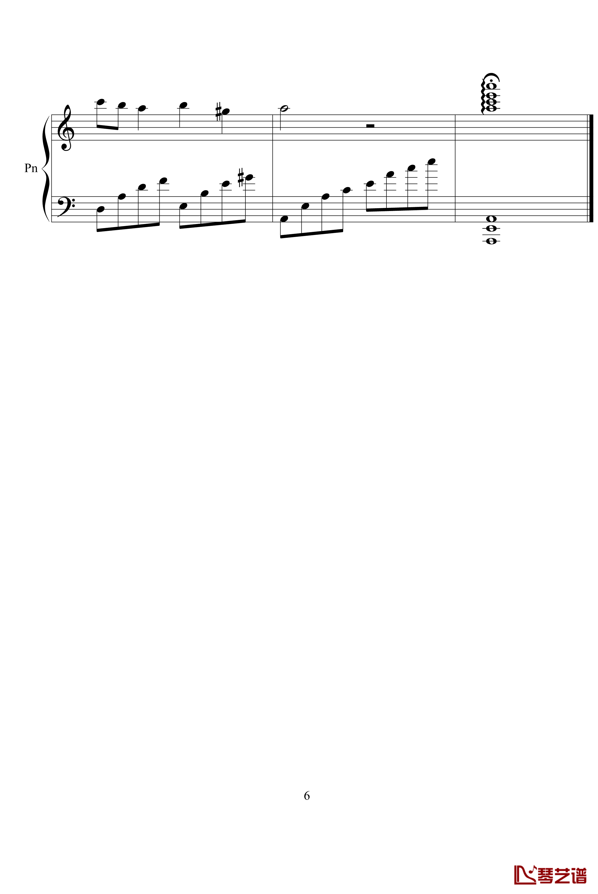 天空之城钢琴谱-PY简单版-天空之城6