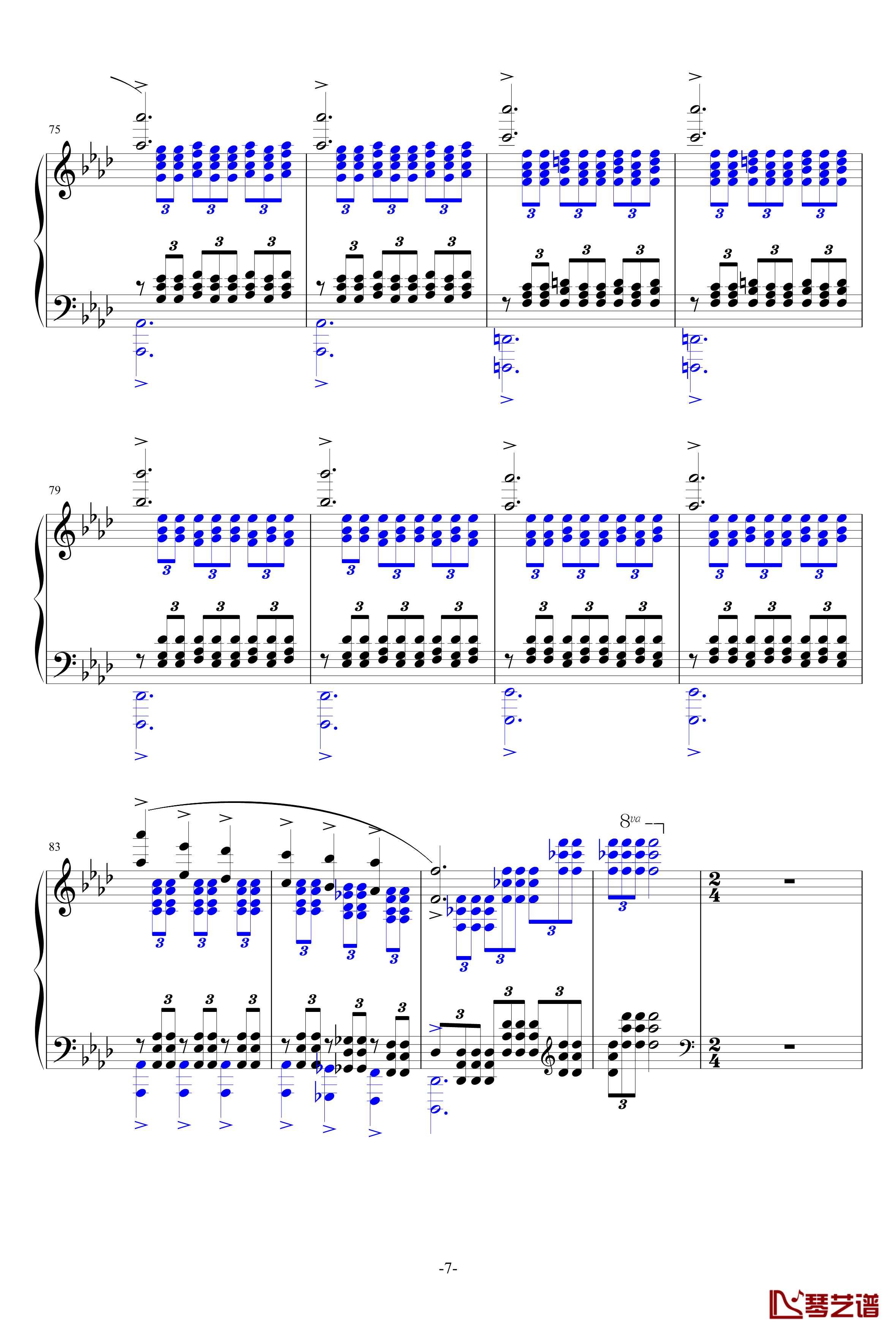 无题诗钢琴谱-华丽终章-Mazeppa秋涯7